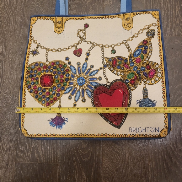 Brighton Colorful Glittering Heart Tote Bag New with Tags - Picture 15 of 16